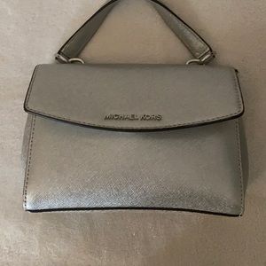 Michael Kors small handheld silver purse